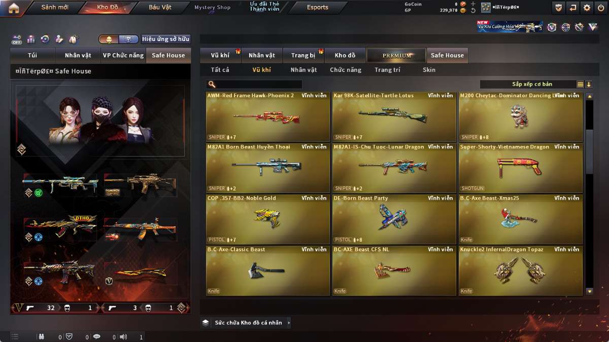 shop acc cf uy tin gia re